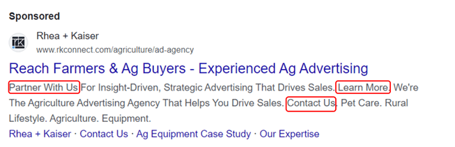 paid search CTA