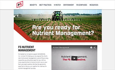 R+K creates FS Nutrient Management website